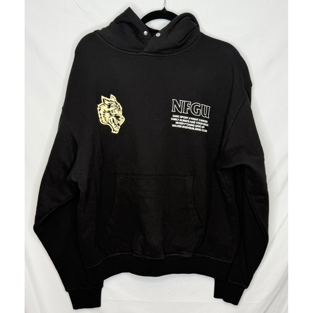 Darc Sport Keep Fighting Pierce Hoodie Medium Black NFGU Rare Limited #467/1000